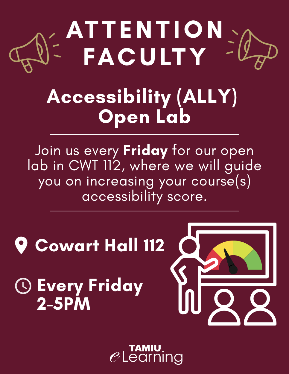 Attention Faculty: Accessibility Open Lab (Ally)